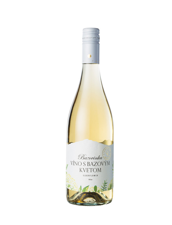 Miluron Bazovinka, Wein mit Holunderblüten, weiß, süß