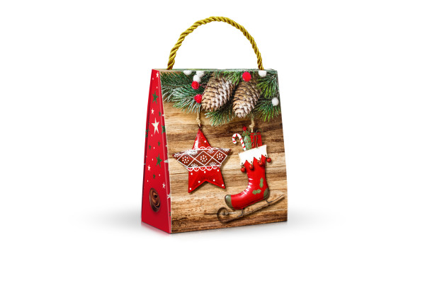 Kakaopralinen in Zartbitterschokolade im Geschenkbeutel – Star and Skates