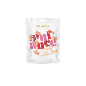 BIO Extrudierter Mais mit Erdbeeren und Mango in weißer PUFANCE-Schokolade