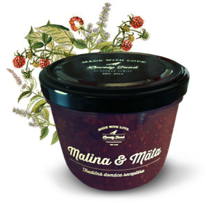 Himbeermarmelade mit Minze - Reklamnepredmety