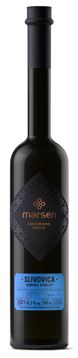 Pflaume 42,3 % der Sorte Stanley, Marsen 200 ml - Reklamnepredmety