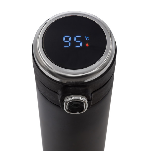 BOUNCE Thermobecher 420 ml mit Thermometer