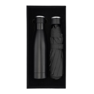 Geschenkset aus Thermoskanne und Regenschirm DOUBLET - Reklamnepredmety