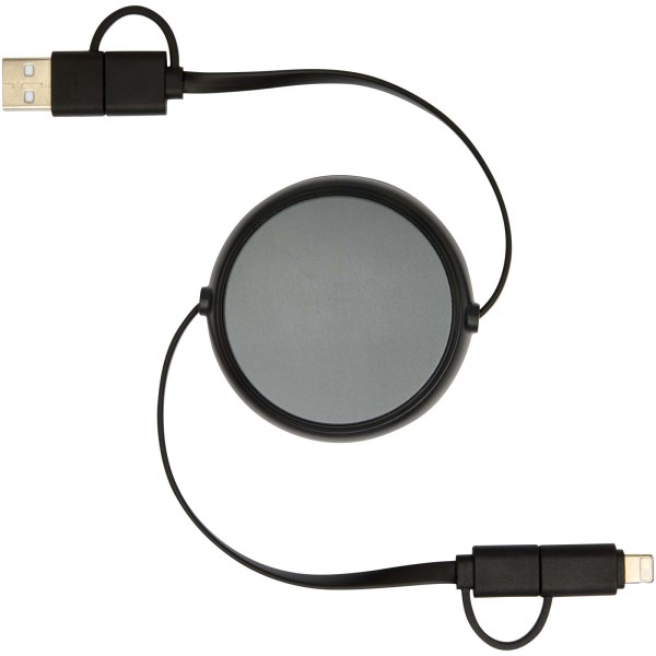 Alasia 5-in-1 Kabel, 100 cm, einziehbar, für Datenübertragung und mit 45W Schnellladung