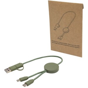 Citala 30 cm 5-in-1 Kabel aus recyceltem Kunststoff für Datenübertragung und 27W Schnellladung - Reklamnepredmety