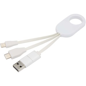 Troop 4-in-1 Ladekabel aus recyceltem Kunststoff - Reklamnepredmety
