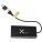 SCX.design H20 8-in-1 USB-Hub mit dualem Eingang und 6 Ports und Leuchtlogo
