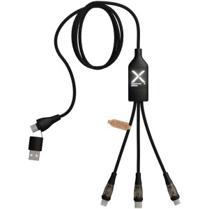 SCX.design C50 100 W/5 A 5-in-1 Schnellladekabel mit Digitalanzeige - Reklamnepredmety