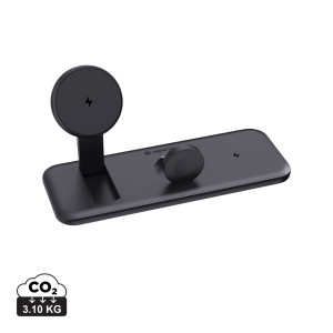 Urban Vitamin Torrance 3 in 1 Magnetisches 15W Ladegerät - Reklamnepredmety