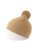 Wind-S Mütze mit Bommel - at811-beige - variant 