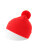 Wind-S Mütze mit Bommel - at811-red - variant 