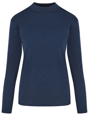 Hochwertiges Damen-Langarmshirt mit Stehkragen - Reklamnepredmety