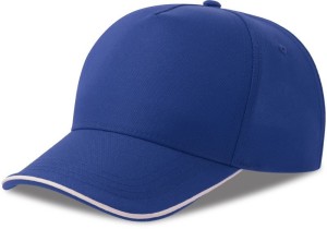 5 Panel Sandwich Kappe Recy Five Piping - Reklamnepredmety