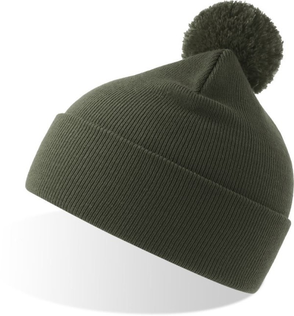 Strickmütze mit Pompon Wind-S Pompom