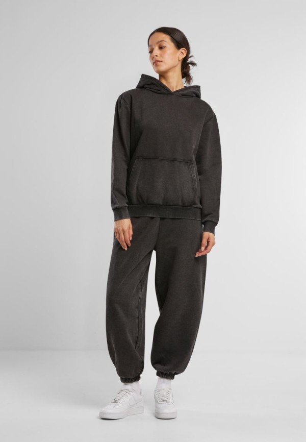 Schwerer Damen Kapuzen Sweater "Stonewash" BY 298