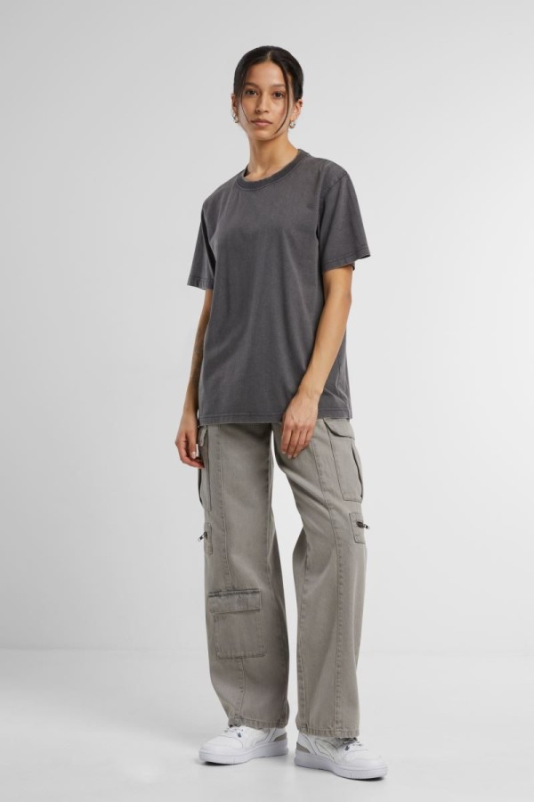 Schweres Damen Oversize T-Shirt "Stonewash" BY 306