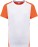 Herren Kontrast Sport Shirt ProAct PA 4014 - ps-204014-kariban-proact-pa-4014-white-fluorescent-orange-front-web - variant 