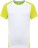 Herren Kontrast Sport Shirt ProAct PA 4014 - ps-204014-kariban-proact-pa-4014-white-fluorescent-yellow-front-web - variant 