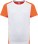 Kinder Kontrast Sport Shirt  ProAct | PA 4016 - ps-204016-kariban-proact-pa-4016-white-fluorescent-orange-front-web - variant 