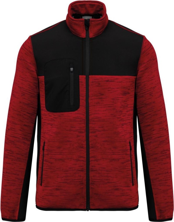 Herren Workwear Strickfleece Jacke WK 9108