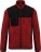 Herren Workwear Strickfleece Jacke WK 9108 - ps-209108-kariban-wk-wk-9108-red-melange-black-front-web - variant 