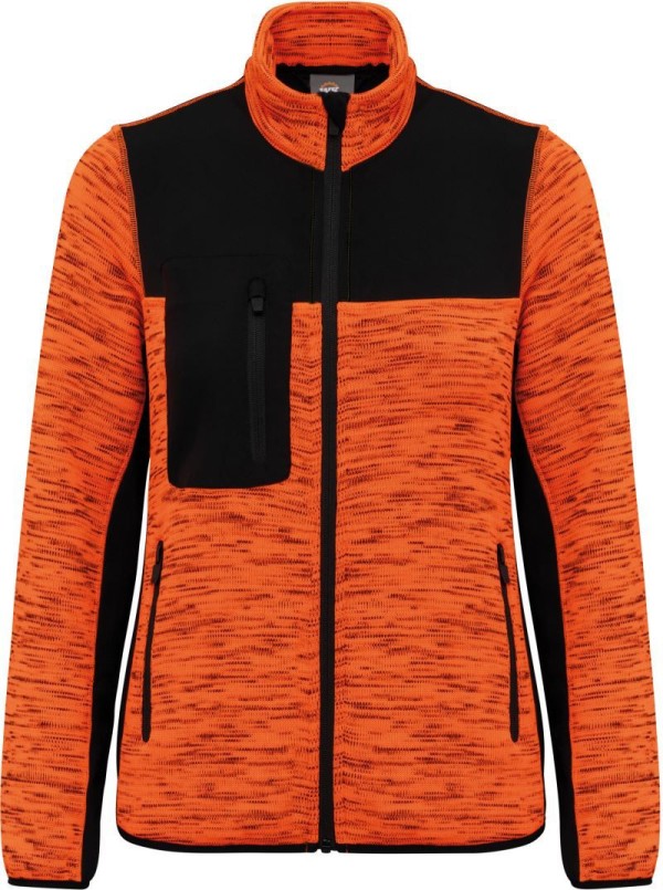 Damen Workwear Strickfleece Jacke WK 9109