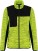 Damen Workwear Strickfleece Jacke WK 9109 - ps-209109-kariban-wk-wk-9109-fluorescent-yellow-melange-black-front-web - variant 