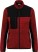 Damen Workwear Strickfleece Jacke WK 9109 - ps-209109-kariban-wk-wk-9109-red-melange-black-front-web - variant 