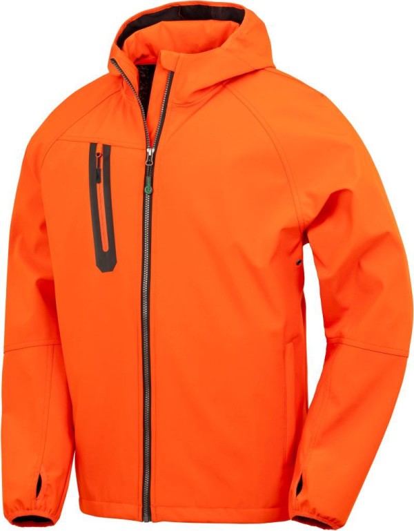Unisex 3-Lagen Kapuzen Softshell Jacke Result Recycled | R 909X