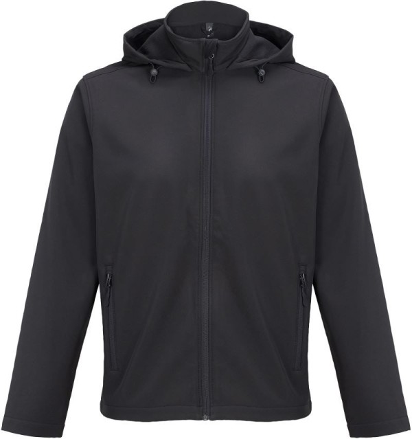 Herren 2-Lagen Kapuzen Softshell Jacke Race Hooded Men