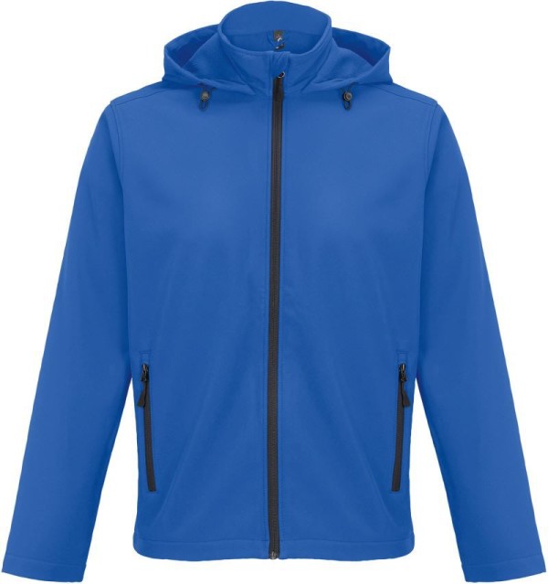Herren 2-Lagen Kapuzen Softshell Jacke Race Hooded Men