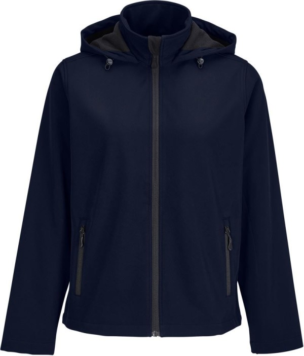 Damen 2-Lagen Kapuzen Softshell Jacke Race Hooded Women