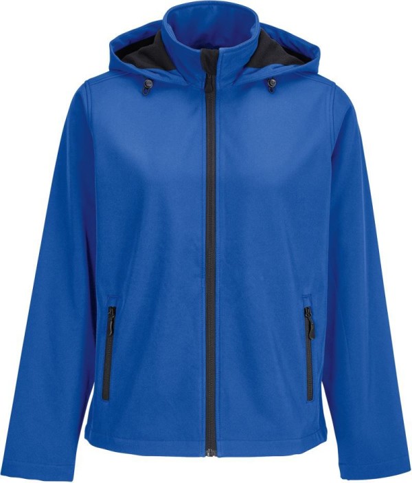 Damen 2-Lagen Kapuzen Softshell Jacke Race Hooded Women