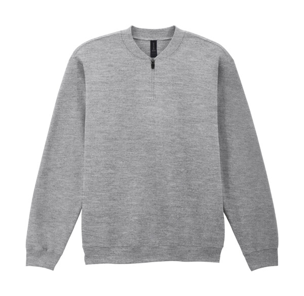 Softstyle Mittelschweres Fleece-Sweatshirt für Erwachsene mit 1/4-Reißverschluss