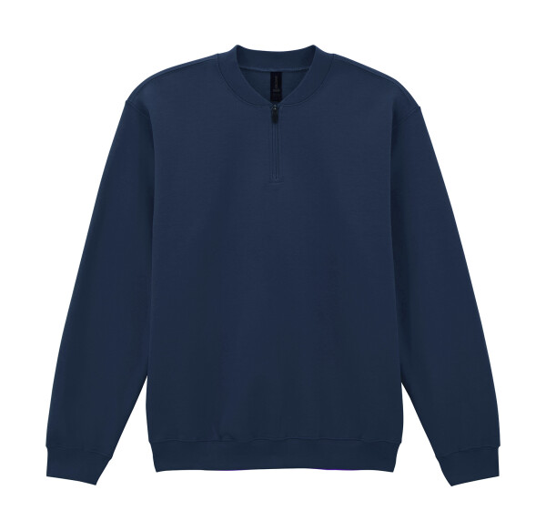 Softstyle Mittelschweres Fleece-Sweatshirt für Erwachsene mit 1/4-Reißverschluss