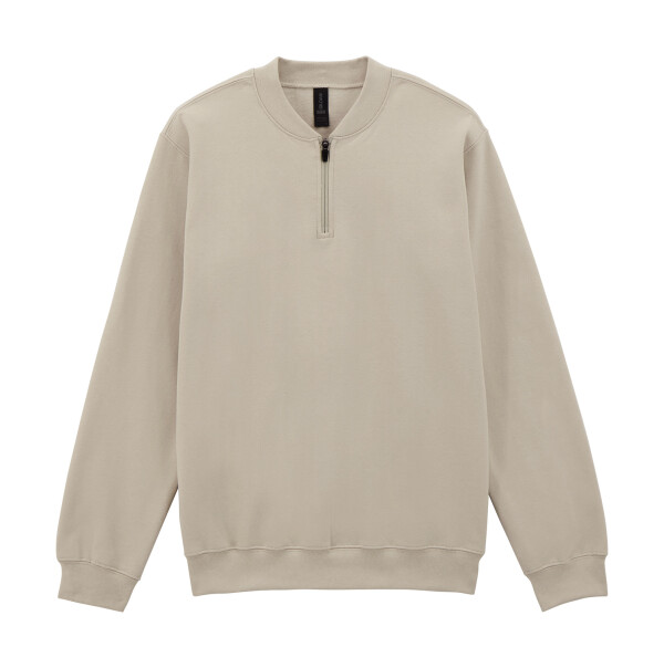 Softstyle Mittelschweres Fleece-Sweatshirt für Erwachsene mit 1/4-Reißverschluss