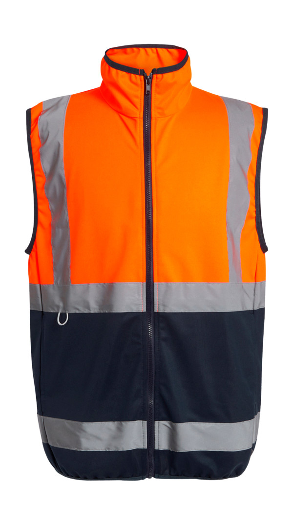 Pro Hi-Vis Weste mit durchgehendem Reißverschluss