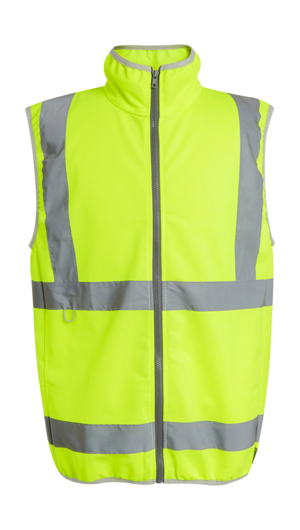 Pro Hi-Vis Weste mit durchgehendem Reißverschluss
