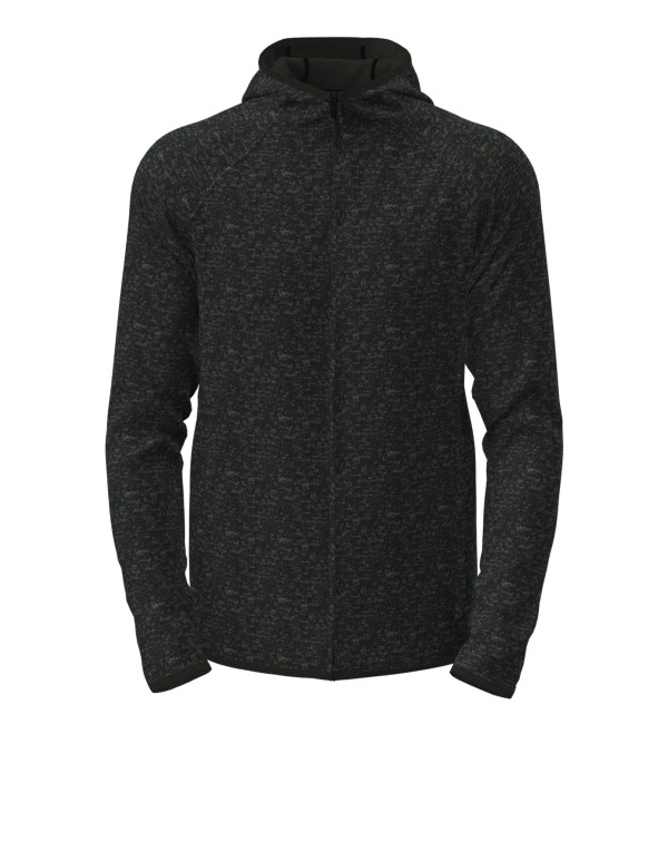 Lux Strickfleecejacke mit Kapuze für Herren