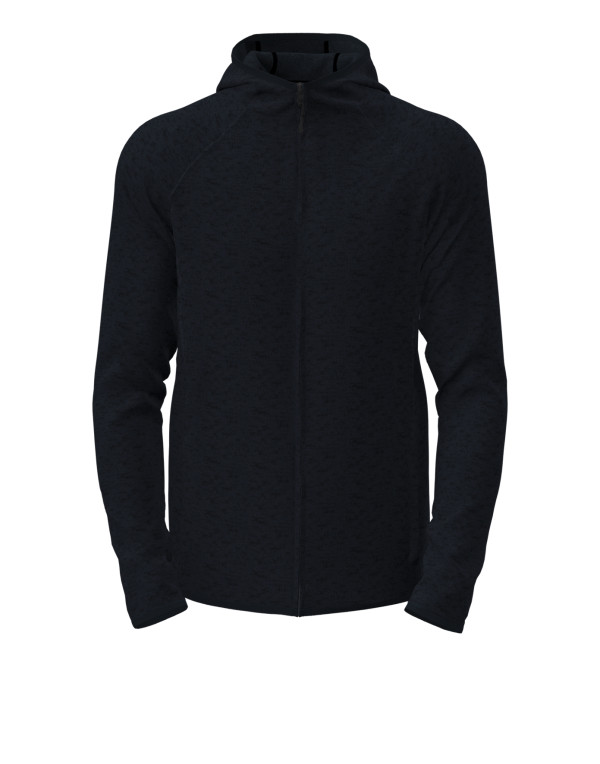 Lux Strickfleecejacke mit Kapuze für Herren