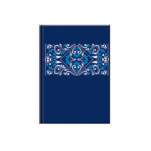 NOTES Mini FOLK ORNAMENT blau - Reklamnepredmety
