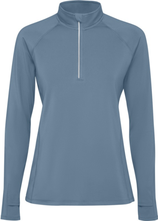 Langärmliges Sweatshirt mit halbem Reißverschluss für Damen Estambul