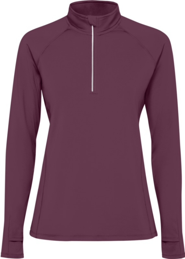 Langärmliges Sweatshirt mit halbem Reißverschluss für Damen Estambul