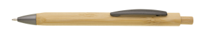 TRILO dreieckiger Kugelschreiber aus Bambus und Metall - Reklamnepredmety