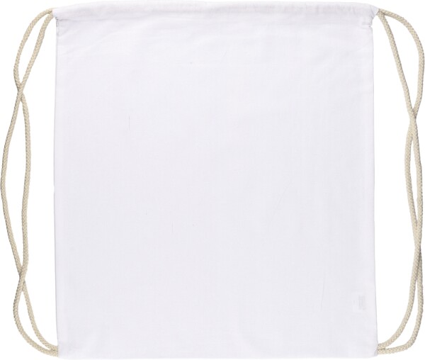 Oeko-Tex cotton (140 gsm) drawstring backpack Bridget