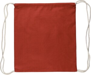 Oeko-Tex cotton (140 gsm) drawstring backpack Bridget - Reklamnepredmety