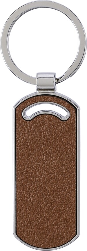 Recycled leather keychain Jill - Reklamnepredmety