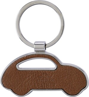 Recycled leather keychain Joan - Reklamnepredmety