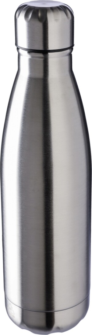Recycled stainless steel single-walled flask 650 ml Cliff - Reklamnepredmety