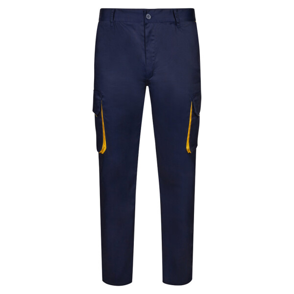 VL HYPNOS. Zweifarbige Twill-Hose mit mehreren Taschen (200 g/m²)